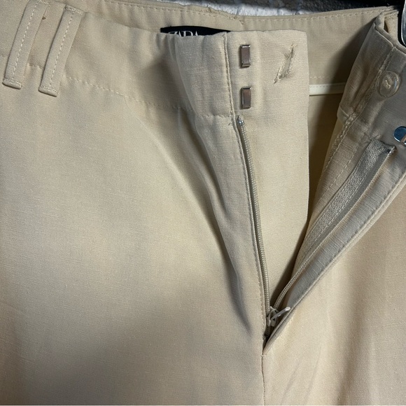 Zara khaki wide leg pants - Picture 4 of 5
